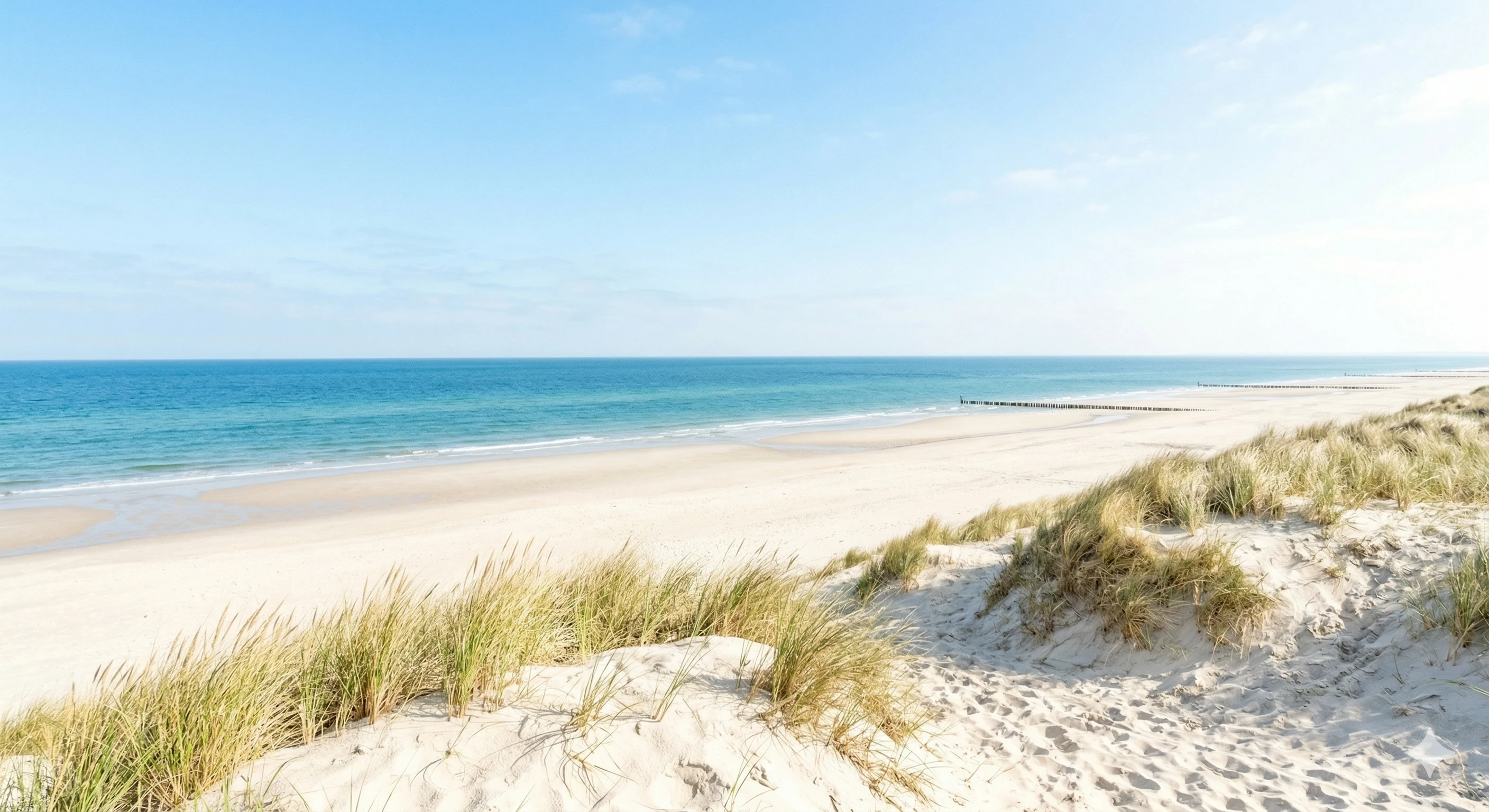 Heller Nordseestrand mit Dünen by CySoTec